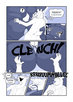 anthro aroused_face back_muscles big_butt big_muscles bodily_fluids bodysuit butt butt_clench ceo clothed clothed_anthro clothed_male clothing coat cum cum_in_clothing cum_in_pants cum_stain cum_stains dialogue duo ejaculation erection erection_under_bottomwear erection_under_clothing exclamation_point eyewear feeding_tube force_feeding forced fully_clothed fully_clothed_anthro fully_clothed_male genital_fluids glasses hot_dogging huge_butt huge_muscles hyper hyper_butt hyper_growth hyper_muscles lab_coat latex latex_bodysuit latex_clothing latex_skinsuit leaking_cum male medical_instrument muscular muscular_anthro muscular_male question_mark researcher scientific_instrument scientist sex skinsuit speech_bubble text tight_clothing tongue tongue_out topwear wearing_glasses weight_gain ruffythelion cobalt_giovanola dr._paul_aylmer canid canine canis hyena mammal wolf 2025 comic english_text hi_res multiple_scenes