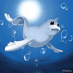 ambiguous_gender bubble feral solo sun underwater water ayame3 nintendo pokemon aquatic dewgong generation_1_pokemon mammal pinniped pokemon_(species) 1:1 2008 blue_theme cool_colors low_res