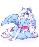 5_fingers anthro clothed clothing cutie_mark female fingers simple_background solo white_background wings tolsticot hasbro my_little_pony mythology fan_character icy_heart equid equine mammal mythological_creature mythological_equine pegasus 2021 hi_res