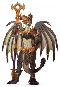 4_toes 5_fingers anthro armor biped black_eyes claws clothed clothed_anthro clothed_female clothing feet female fingers front_view holding_object holding_weapon horn looking_at_viewer solo standing tail toe_claws toes weapon wings yellow_sclera the-minuscule-task blizzard_entertainment european_mythology mythology warcraft dracthyr dragon mythological_creature mythological_scalie scalie western_dragon 2025 digital_drawing_(artwork) digital_media_(artwork) hi_res