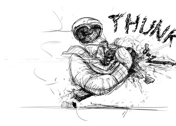 bulletproof_vest magazine_(gun) military_helmet onomatopoeia projectile sandbag sound_effects text zero_pictured hladilnik 2025 black_and_white comic hi_res monochrome sketch