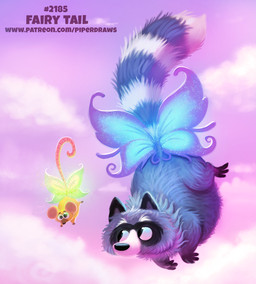 ambiguous_gender black_body black_eyes black_fur cloud duo feral fur glowing glowing_wings grey_body grey_fur humor insect_wings lepidopteran_wings looking_at_viewer outside pun sky visual_pun white_body white_fur wings yellow_body yellow_fur piper_thibodeau mammal mouse murid murine procyonid raccoon rodent digital_media_(artwork) digital_painting_(artwork) painting_(artwork)