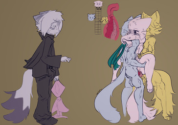 anthro being_watched bodily_fluids cervical_contact clothing crying cuckold double_penetration female forced fur grey_body grey_fur group internal internal_vaginal jacket looking_at_another male male/female penetration pink_body pink_bow pink_fur rape sex shocked tears topwear trio tuft white_body white_fur yellow_body yellow_fur anonymous_artist bittersweet_candy_bowl augustus_(bcb) james_(bcb) lucy_(bcb) mike_(bcb) domestic_cat felid feline felis mammal hi_res unfinished