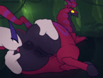 ambiguous_gender anal anus big_butt bodily_fluids butt butt_grab duo ejaculation female female/ambiguous feral forest genital_fluids genitals hand_on_butt heart_symbol hooves huge_butt huge_thighs jungle lying on_front oral outside outside_sex plant rimming saliva saliva_string sex spread_butt spreading thick_thighs tongue tree vaginal_fluids vaginal_squirting vines vulva conditional_dnp pawpadcomrade nintendo pokemon generation_2_pokemon generation_5_pokemon legendary_pokemon lugia pokemon_(species) scolipede animated no_sound webm