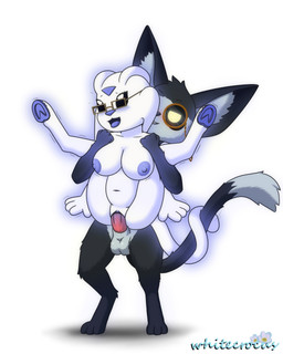 4_fingers ahegao antennae_(anatomy) anthro areola balls big_breasts black_body black_nose black_sclera blue_areola blue_hooves blue_nose blue_tongue blue_vulva blush bodily_fluids breasts dipstick_tail duo eyelashes eyewear female female_penetrated fingers floppy_ears forehead_gem from_behind_position fucked_silly full_nelson full_nelson_position fur gem genital_fluids genitals glasses glowing glowing_eyes grey_body grin hooves looking_at_another looking_pleasured male male/female male_penetrating male_penetrating_female markings monocle multicolored_body multicolored_fur navel nipples open_mouth penetration penis pupils red_penis sex simple_background smile tail tail_markings tongue tongue_out two_tone_body two_tone_fur vaginal vaginal_fluids vaginal_penetration vulva white_background white_body white_pupils whitecrocus microsoft ori_(series) xbox_game_studios kio_(moki) ocus_(whitecrocus) guardian_spirit moki_(species) 2026 4:5 absurd_res digital_media_(artwork) hi_res signature