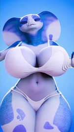 anthro asymmetrical_breasts australian australian_accent big_breasts blue_background blue_body blue_eyes bouncing_breasts bra breasts camel_toe cleavage close-up clothed clothing dialogue eyebrows eyelashes female gesture huge_breasts looking_around looking_at_viewer navel panties presenting simple_background skimpy smile solo sound_effects talking_to_viewer thick_thighs underwear waving white_bra white_clothing white_panties white_underwear arbiter1209 sound_warning nisha_(bluedingo) reptile scalie snake 2024 3d_(artwork) 3d_animation 9:16 animated digital_media_(artwork) hi_res high_framerate short_playtime sound voice_acted webm