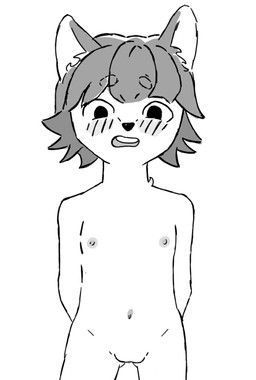 anthro biped black_eyes eyebrows eyelashes female female_anthro genitals hands_behind_back loli looking_at_viewer navel nipples open_mouth pose solo standing vulva young young_anthro young_female cyberloli emme_(cyberloli) canid canine canis domestic_dog mammal digital_drawing_(artwork) digital_media_(artwork) portrait sketch three-quarter_portrait