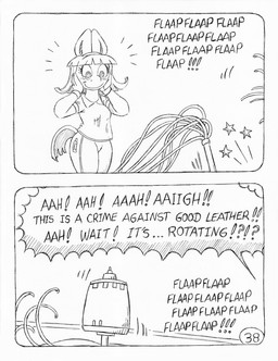 anthro aroused aroused_face bdsm blush blush_lines butt_slap clothed clothed_anthro clothed_female clothing dialogue duo electric_fan female fully_clothed fully_clothed_anthro fully_clothed_female horn offscreen_character offscreen_female oscillating_fan pain rotating sadism salon screaming slap spa spanking speech_bubble spinner tail tassels text torture torture_device whipping whipping_butt yelling circe_(artist) friendship_is_magic hasbro my_little_pony mythology blue_nile_(mlp) rarity_(mlp) earth_pony equid equine horse mammal mythological_creature mythological_equine pony unicorn comic english_text monochrome