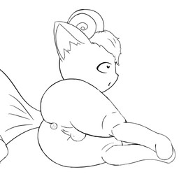 6_tails anal anal_penetration balls butt genitals heart_eyes heart_symbol leg_markings male markings multi_tail object_in_ass open_mouth penetration presenting presenting_hindquarters solo surprised tail joshuas nintendo pokemon tales_(dezulovian_vulpes) generation_1_pokemon pokemon_(species) vulpix 1:1 2026 hi_res monochrome