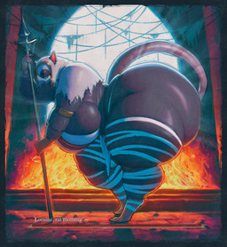 anthro belly big_belly big_breasts big_butt breasts butt female female_anthro huge_belly huge_breasts huge_butt huge_hips huge_thighs hyper hyper_butt macro_female overweight overweight_anthro overweight_female solo thick_thighs wide_hips wraps patacon mammal murid murine rat rodent hi_res