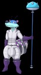 antennae_(anatomy) anthro big_bulge bulge crossgender detailed_bulge femboy genital_outline huge_bulge male penis_outline ring solo spacesuit staff alythewolfcat blue_sky_studios ice_age_(series) alien mammal rodent sciurid scratazon tree_squirrel alpha_channel hi_res