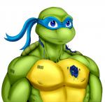 anthro barcode barcode_tattoo biceps blue_eyes damage machine male muscular muscular_anthro muscular_male pecs robotic_reveal shell simple_background smile solo tattoo white_background libra-11 teenage_mutant_ninja_turtles leonardo_(tmnt) android reptile robot scalie turtle digital_media_(artwork) hi_res