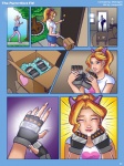 3:4 accessory blonde_hair bow_(feature) bow_accessory bow_ribbon clothing domestic_cat earbuds electronics felid feline felis female fingerless_gloves food food_creature furniture gloves hair hair_accessory hair_bow hair_ribbon handwear headphones heart_symbol hi_res human hybrid inside jacques00 jogging mammal meme nyan_cat nyan_cat_(copyright) outside package plant pop-tarts ribbons smile sofa solo standing tree