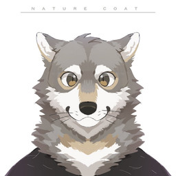 anthro black_clothing black_nose black_topwear brown_eyes cheek_tuft clothed clothing facial_tuft fur glistening glistening_eyes grey_body grey_fur head_tuft looking_at_viewer male mouth_closed multicolored_body multicolored_fur neck_tuft pupils simple_background slit_pupils solo standing tan_body tan_fur topwear tuft unsigned whiskers white_background white_body white_fur asnnonaka canid canine canis mammal wolf 1:1 bust_portrait icon portrait