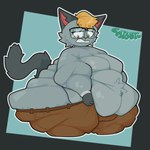 anthro arm_rolls back_rolls belly belly_rolls big_belly big_butt blonde_hair blue_body bottomwear butt clothed clothing eyewear fat_arms fat_rolls fur glasses grey_body grey_fur hair heterochromia huge_belly leg_rolls male moobs morbidly_obese morbidly_obese_anthro morbidly_obese_male navel obese obese_anthro obese_male overweight overweight_anthro overweight_male pants partially_clothed pulling_pants_up simple_background solo tail thick_thighs topless catboyz animal_crossing nintendo raymond_(animal_crossing) domestic_cat felid feline felis mammal 1:1 absurd_res digital_media_(artwork) hi_res