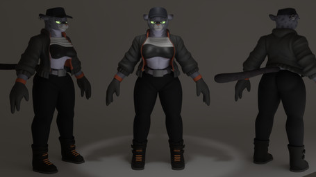 anthro big_breasts breasts clothed clothed_anthro clothed_female clothing female fur green_sclera grey_body grey_fur jacket solo topwear zhenash dreamworks the_bad_guys kitty_kat_(the_bad_guys) felid feline felis mammal pantherine snow_leopard 16:9 3d_(artwork) absurd_res blender_(artwork) digital_media_(artwork) hi_res widescreen