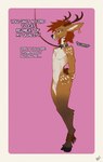 621_(number) anthro antlers brat_taming collar femboy horn imminent_vore livestock_play livestock_tag male markings nude nude_anthro scoff solo viciousfeathers deer mammal hi_res