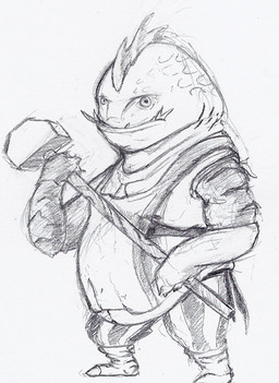 anthro apron armor bottomwear clothed clothed_anthro clothed_male clothing frill_(anatomy) front_view fully_clothed fully_clothed_anthro fully_clothed_male gauntlets gills gloves grey_background hammer handwear head_crest head_frill holding_hammer holding_object holding_tool looking_at_viewer male mouth_closed overhang pants pattern_bottomwear pattern_clothing pattern_pants simple_background solo striped_bottomwear striped_clothing striped_pants stripes tools underbite deriaz european_mythology greek_mythology mythology telchines 2013 full-length_portrait graphite_(artwork) greyscale hatching_(art) monochrome portrait shaded traditional_media_(artwork)