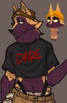 anthro beanie clothing dare female furgonomics hat headgear headwear solo strapon nu_m00n d.a.r.e. webfishing canid canine mammal absurd_res hi_res