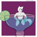 abs beverage bulge clothing container in_beverage in_container in_cup in_glass looking_at_viewer male margarita micro partially_submerged smile solo underwear enroshiva arctic_fox canid canine fox mammal true_fox 1:1 hi_res