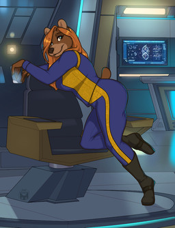 5_fingers anthro big_breasts biped black_boots black_claws black_clothing black_footwear black_nose black_shoes boots bottomwear breasts brown_body brown_ears brown_eyes brown_fur brown_tail chair claws closed_smile clothed clothed_anthro clothed_female clothing countershade_face countershade_fur countershade_snout countershading exposure_variation eyebrow_through_hair eyebrows eyelashes female female_anthro finger_claws fingers floor footwear fully_clothed fully_clothed_anthro fully_clothed_female fur furniture futuristic hair humanoid_hands humanoid_heel inner_ear_fluff inside iris kneeling kneeling_on_chair leaning leaning_forward long_hair looking_aside looking_aside_at_viewer looking_at_viewer monotone_boots monotone_clothing monotone_footwear monotone_hair monotone_shoes monotone_tail mouth_closed multicolored_body multicolored_bottomwear multicolored_clothing multicolored_fur multicolored_topwear on_chair on_one_knee on_one_leg orange_eyebrows orange_hair pants plantigrade pose pupils purple_bottomwear purple_clothing purple_pants purple_topwear raised_heel screen shoes short_tail side_view smile smiling_at_viewer snout solo standing tail tan_body tan_countershading tan_fur tan_inner_ear tan_inner_ear_fluff tan_snout tan_tuft text topwear translucent translucent_hair tuft two_tone_body two_tone_bottomwear two_tone_clothing two_tone_fur two_tone_pants two_tone_topwear wall_(structure) white_sclera yellow_bottomwear yellow_clothing yellow_pants yellow_topwear inktiger star_trek lauren_de_la_vojeto bear mammal ursine artist_name digital_drawing_(artwork) digital_media_(artwork) english_description full-length_portrait portrait shaded