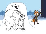 anthro arctic_dogs arctic_fox avian bear beo_(beo_n_peno) beo_n_peno bird canid canine fox hiding hiding_erection humiliation jade_(arctic_dogs) male male/male mammal nude pb_(arctic_dogs) penguin peno_(beo_n_peno) public public_humiliation shaking shivering simple_background snow swifty_(arctic_dogs) thosekidsnextdoor101 true_fox