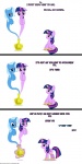 1:2 angry comic crossover english_text equid equine female feral friendship_is_magic fur genie hair hasbro hi_res horn magic mammal multicolored_hair my_little_pony mythological_creature mythological_equine mythology navitaserussirus purple_body purple_eyes purple_fur purple_hair sad shocked text trixie_(mlp) tumblr twilight_sparkle_(mlp) two_tone_hair unicorn