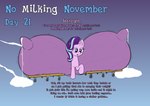 big_nipples big_teats female feral horn huge_nipples huge_teats hyper hyper_teats leaking_milk nipples solo swollen_teats teats text veiny_teats wapamario63 friendship_is_magic hasbro my_little_pony mythology no_nut_november starlight_glimmer_(mlp) equid equine mammal mythological_creature mythological_equine unicorn absurd_res english_text hi_res meme