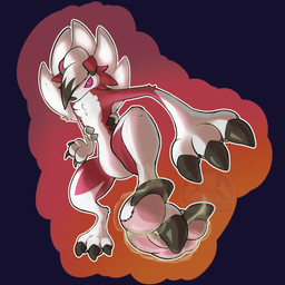 anthro dirty dirty_feet male musk musky_feet paws solo gamblerplay nintendo pokemon generation_7_pokemon lycanroc pokemon_(species) 1:1 absurd_res hi_res