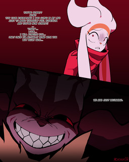 anthro black_body black_fur blue_body blue_fur dialogue duo femboy fur looking_at_viewer male nightmare_fuel smile smiling_at_viewer talking_to_another text white_body white_fur cuchuflin nintendo pokemon cinder_(cuchuflin) rio_(cuchuflin) generation_6_pokemon generation_8_pokemon mega_evolution mega_lucario pokemon_(species) raboot 2025 absurd_res comic english_text hi_res