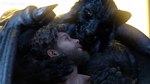 anthro beard duo eye_contact facial_hair intimate looking_at_another male male/male membrane_(anatomy) membranous_wings wings amannamedn disney gargoyles talon_(gargoyles) felid gargoyle human mammal pantherine 16:9 4k absurd_res hi_res widescreen