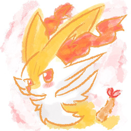 ambiguous_anthro ambiguous_gender anthro blush closed_frown food frown looking_at_viewer mouth_closed no_pupils object_in_tail shrimp_(food) solo tail annyui0611 nintendo pokemon braixen canid generation_6_pokemon mammal pokemon_(species) 1:1 2022 bust_portrait digital_drawing_(artwork) digital_media_(artwork) hi_res japanese_description portrait sketch translated_description