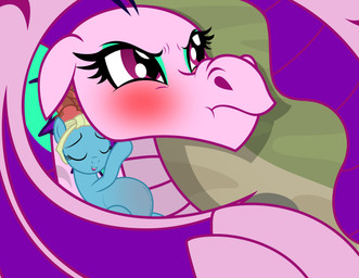 angry belly big_belly blue_eyeshadow blush cuddling duo egg eyes_closed eyeshadow female floppy_ears frown glare grumpy humor looking_away lying makeup on_back open_mouth oviposition pregnant pupils purple_eyes scrunchy_face size_difference slit_pupils smile smirk badumsquish equestria_girls friendship_is_magic hasbro my_little_pony aria_blaze_(eg) meadowbrook_(mlp) equid equine horse mammal pony siren hi_res