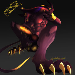 anthro brown_body dominant dominant_male genitals gold_(metal) gold_penis gold_tooth hairless male mind_control muscular muscular_male penis solo shades_realm egyptian_mythology middle_eastern_mythology mythology anubis anubian_jackal canid canine canis deity domestic_dog hairless_dog jackal mammal primitive_dog xoloitzcuintli 1:1 absurd_res hi_res