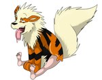 ambiguous_gender barefoot black_body black_fur black_nose blue_eyes clothing feet feral fur goo_drip goo_transformation green_clothing green_shirt green_topwear looking_pleasured markings mid_transformation nude open_mouth orange_body orange_fur partial_transformation paws quadruped shirt simple_background sitting sitting_on_ground solo species_transformation striped_markings stripes tail teeth toes tongue tongue_drip tongue_out topwear transformation white_background yellow_body yellow_fur fox0808 nintendo pokemon arcanine canid canine generation_1_pokemon mammal pokemon_(species) 2010 colored