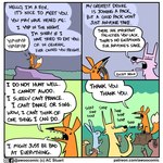 1:1 ac_stuart ambiguous_gender apology asking asking_another awoo awoo_(ac_stuart) base_two_layout canid canine canis comic coyote dialogue english_text eyebrows eyes_closed fangs feral four_frame_grid four_frame_image fox fur greeting grid_layout group inner_monologue interjection lagomorph leporid male_(lore) mammal name_drop name_in_dialogue noob_the_loser open_mouth orange_body orange_fur orange_tail pink_body pink_fur pink_wolf_(ac_stuart) poem question rabbit regular_grid_layout repeated_dialogue repeated_text smile snap snapping_fingers speech_bubble tail talking_to_another teeth text thanking thought_bubble two_row_layout url yellow_body yellow_fur yipping