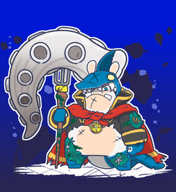 abdominal_scar anthro black_clothing black_coat black_topwear blue_background blue_body blue_eyes blue_skin blue_tail buckteeth_(lower_incisors) cape chin_scar clothed clothed_anthro clothed_male clothing coat compass featureless_crotch featureless_feet feet fist frowning_at_viewer furrowed_eyebrows holding_melee_weapon holding_object holding_polearm holding_trident holding_weapon light long_ears looking_at_viewer male male_anthro melee_weapon missing_eye mitten_hands moss multicolored_body outline plant polearm red_cape red_clothing scar sharp_teeth simple_background solo tail tail_scar tan_body tan_inner_ear tan_skin teeth tentacles topwear torn_cape torn_clothing torn_coat trident weapon white_outline white_tail x_scar charisuke mario_bros mario_plus_rabbids_kingdom_battle nintendo raving_rabbids rayman_(series) super_mario_rpg_legend_of_the_seven_stars ubisoft finn_(mario_plus_rabbids) jonathan_jones_(mario) aquatic fish hybrid lagomorph mammal rabbid shark 2023 cel_shading colored crossover digital_drawing_(artwork) digital_media_(artwork) hi_res japanese_description lighting shaded