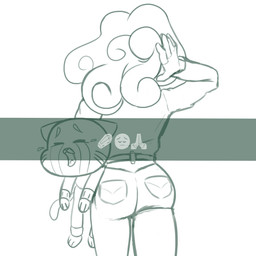 age_difference anthro big_butt bodily_fluids bottomwear butt camera_view carried clothed clothing cloud crying duo female hair male male/female mature_female mature_humanoid older_female open_mouth pants simple_background tears text tight_bottomwear tight_clothing tight_pants young young_anthro imierbenety cartoon_network snapchat the_amazing_world_of_gumball gumball_watterson yuki_yoshida air_creature air_humanoid cloud_humanoid domestic_cat elemental_creature elemental_humanoid felid feline felis humanoid living_cloud mammal 1:1 2021 absurd_res digital_drawing_(artwork) digital_media_(artwork) english_text hi_res monochrome sketch