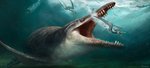 beak feral group open_mouth teeth underwater water arvalis aussiedraco fish kronosaurus marine plesiosaur pliosaur prehistoric_species pterosaur reptile scalie 2018 absurd_res digital_media_(artwork) hi_res