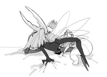 2_horns 4_arms 6_wings 7_horns ambiguous_gender anal_beads anal_beads_in_vagina anthro apode bed black_body black_eyes black_tears bodily_fluids bottomless bottomless_anthro bottomless_taur cloak clothed clothing coy crying dripping duo female female/ambiguous furniture genital_fluids grabbing_sheets grey_cloak grey_clothing grey_robe hand_on_hip hand_on_shoulder horn insect_wings kissing larger_female larger_sub legless lying multi_arm multi_horn multi_limb multi_wing on_bed on_side parent_incest penetration propped_up rear_view robe sex_toy sex_toy_in_vagina sex_toy_insertion simple_background sinister size_difference spikes spikes_(anatomy) submissive submissive_female tail tail_between_legs tears thick_tail vaginal vaginal_fluid_drip vaginal_fluids vaginal_fluids_on_leg vaginal_penetration white_anal_beads white_background white_body white_head white_sheets wings oxide_cat hollow_knight_(franchise) team_cherry hollow_knight_(character) pale_king_(hollow_knight) pure_vessel_(hollow_knight) arthropod arthropod_taur insect insect_taur taur vessel_(species) 2025 colored_sketch digital_media_(artwork) greyscale hi_res monochrome sketch father_(lore) father_and_child_(lore) incest_(lore) male_(lore) nonbinary_(lore) parent_(lore) parent_and_child_(lore)