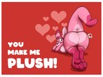 ambiguous_gender anthro biped border butt dipstick_tail febrooary heart_background heart_print heart_symbol holidays looking_back markings multicolored_body nude pink_body plushie raised_tail rear_view red_background simple_background solo tail tail_markings text toony valentine's_day_card white_border lockheedskunk valentine's_day animate_inanimate kangaroo living_plushie macropod mammal marsupial 2024 digital_media_(artwork) english_text