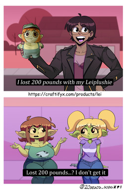 bare_shoulders big_breasts black_clothing black_jacket black_topwear blonde_hair bottomwear breasts brown_hair cleavage clothed clothing female female_humanoid green_body green_bottomwear green_clothing green_pants green_shirt green_skin green_topwear hair holding_object holding_plushie jacket male male_human medium_breasts notched_ear pants plushie shirt short_hair sitting text topwear twintails_(hairstyle) wide_hips 20pesos_sopa cartoon_network powerpuff_girls lei_(20pesos_sopa) sophi_(20pesos_sopa) goblin human humanoid mammal absurd_res english_text hi_res