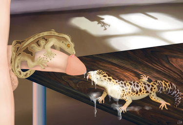 ambiguous_gender balls bestiality bodily_fluids cum cum_drip cum_in_mouth cum_inside cum_on_face cumshot dripping ejaculation extreme_size_difference faceless_character faceless_male fellatio female feral genital_fluids genitals group human_on_feral humanoid_genitalia humanoid_penis inside interspecies licking male male/ambiguous male/female male/male offscreen_male oral outercourse penile penis penis_lick sex size_difference tongue trio lusttheorydreams crested_gecko eublepharid gecko human leopard_gecko lizard mammal reptile scalie absurd_res hi_res