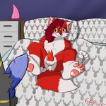 anthro bed duo fur furniture genitals hair male male/male penis red_body red_fur red_hair red_penis solo_focus frexy_(artist) bad_dragon frexy_(character) canid canine fox mammal 1:1 2020 dated digital_media_(artwork) hi_res signature