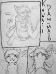 2011 3_toes 4_toes <3 anthro antiroo barefoot bdsm blush bow claws clothing cub duo feline female foot_fetish fur hair hindpaw kangaroo kento maid maid_uniform mammal marsupial open_mouth paws plain_background sketch smile toe_claws toes tongue young
Rating: Safe
Score: 5
User: soraya
Date: March 31, 2014