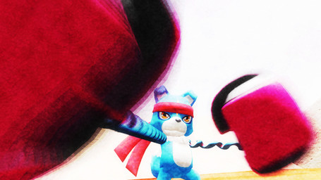 accessory anthro big_gloves blue_body blue_fur clothing coiled_arms fur gloves handwear headband long_arms male punch red_bandana red_clothing red_gloves red_handwear solo white_body white_fur yellow_eyes ryoosakuling arms_(game) bandai_namco digimon nintendo canid canine digimon_(species) gaomon mammal 16:9 3d_(artwork) digital_media_(artwork) hi_res source_filmmaker_(artwork) widescreen