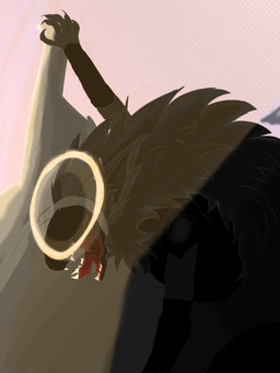 ambiguous_gender claws eyeless machine open_mouth solo stretched_mouth teeth_showing 006_(mr_conductor) hybrid protogen 3:4 hi_res shaded shaded_line_art