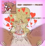 anthro blush brown_body brown_fur duo ear_piercing femboy fur heart_symbol love male male/male nude open_mouth oral piercing text theblacko08 glizzy_gobbler archy_(theblacko08) scratchy_(bunnyangelbun) mammal rodent sciurid tree_squirrel 2024 digital_drawing_(artwork) digital_media_(artwork) spanish_text