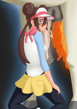 animal_genitalia animal_penis balls bestiality blue_eyes blush bottomwear breasts brown_hair clothing duo equine_genitalia equine_penis erection female female_focus female_on_feral feral fire flaming_tail fur genitals hair hat headgear headwear hooves hug hugging_another hugging_penis human_focus human_on_feral interspecies looking_back male male/female male_on_human mottled mottled_genitalia mottled_penis not_furry_focus pants penis pokephilia ribbons shirt skirt small_breasts solo_focus tail topwear visor_cap white_body white_fur freako nintendo pokemon rosa_(pokemon) equid generation_1_pokemon human mammal pokemon_(species) rapidash hi_res