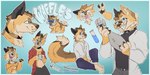 anthro bottomwear claws clothed clothing collar collared_shirt eyewear eyewear_only fangs fur glasses glasses_only hair hoodie looking_at_viewer male mechanic nude open_mouth science scientist shirt simple_background smile smiling_at_viewer solo tail teeth text tongue tongue_out topwear wearing_glasses hoshka canid canine canis fox mammal wolf 2:1 digital_drawing_(artwork) digital_media_(artwork) english_text hi_res sketch sketch_page